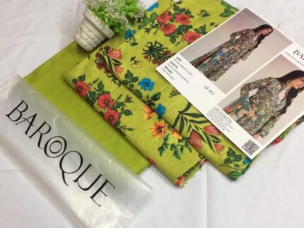 BAROQUE Digital Printed Lawn Collection 2025 – 3 Piece Set with BAROQUE Stamp
