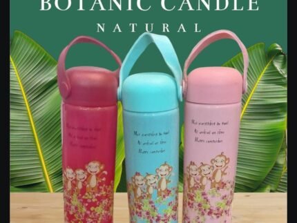 Restocked! Botanic Candle Colour Glass Water Bottle