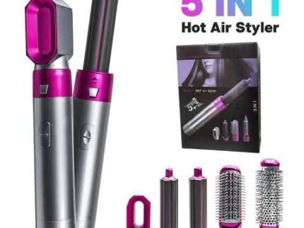5-in-1 Electric Hot Air Brush Straightener & Dryer
