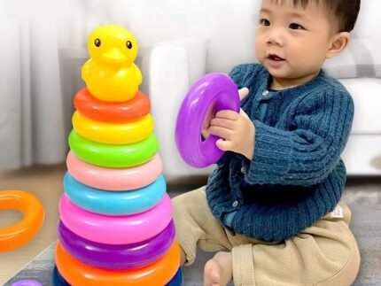 Learning Rainbow Ring Stacking Toy