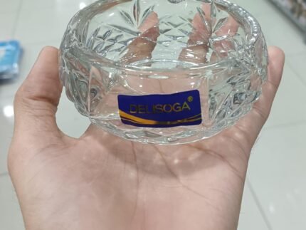 Classic Pattern DELISOGA Fine Glass Ashtray