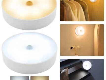 Restocked – Rechargeable Auto Sensor LED Round Light
