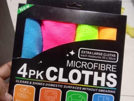 Pack of 4 Microfiber Cleaning Cloths – Dust Proof
