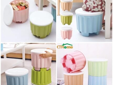 Drum Storage Kids Stool Box – Multi-Purpose Organizer