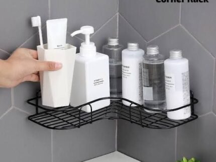 Metal Wire Black Corner Rack